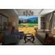 Wallpapers mural beautiful view meadow with bales