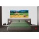 Wallpapers mural beautiful view meadow with bales