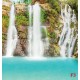 Photo murals beautiful forest waterfall Photo murals beautiful forest waterfall
