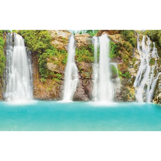 Photo murals beautiful forest waterfall Photo murals beautiful forest waterfall