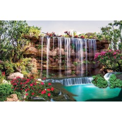 Wall mural wonderful waterfall water wall garden