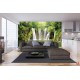 Photo murals Forest waterfall curtain 2