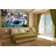 Photo murals 3d effect of waterfall - garden composition