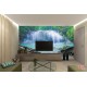 Photo murals big forest waterfall water curtain