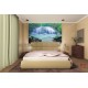 Photo murals big forest waterfall water curtain