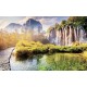 Wallpapers beautiful waterfall with a lake and path Wallpapers beautiful waterfall with a lake and path