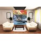 Wallpapers mural beautiful view with tigers and waterfall
