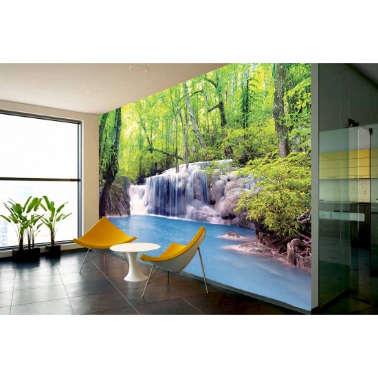 Wallpapers mural wonderful forest waterfall Wallpapers mural wonderful forest waterfall