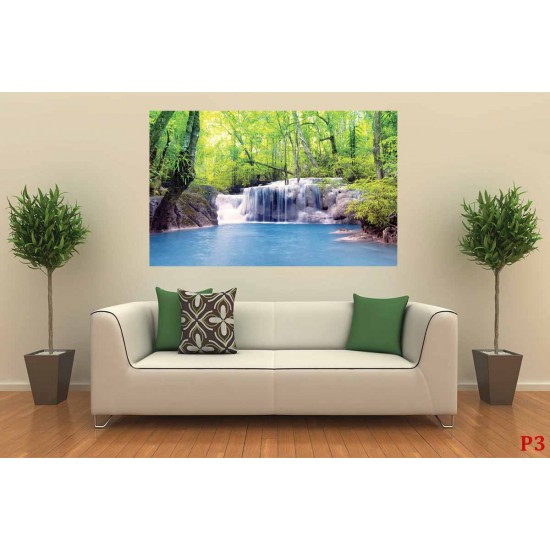 Wallpapers mural wonderful forest waterfall Wallpapers mural wonderful forest waterfall