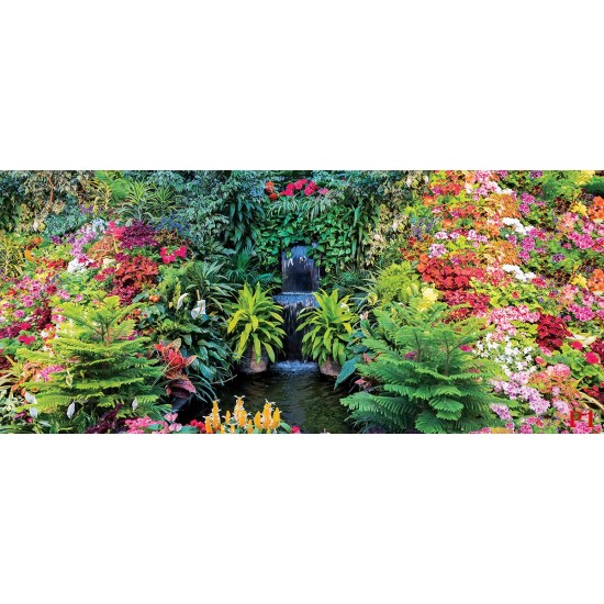 Photo mural fabulously beautiful garden waterfall Photo mural fabulously beautiful garden waterfall