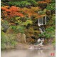 Wallpapers mural beautiful small waterfall with trees Wallpapers mural beautiful small waterfall with trees