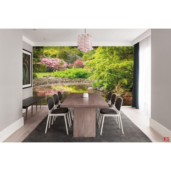 Wallpapers mural beautiful garden pond Wallpapers mural beautiful garden pond