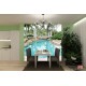 Wallpapers beautiful landscape with a pool and palm trees
