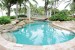 Wallpapers beautiful landscape with a pool and palm trees