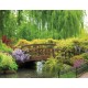 Wallpapers mural bridge in a park-garden Wallpapers mural bridge in a park-garden