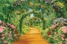 Wallpapers mural wonderful gardens arc with flowers 3d