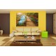 Wall mural wooden path near a river Wall mural wooden path near a river