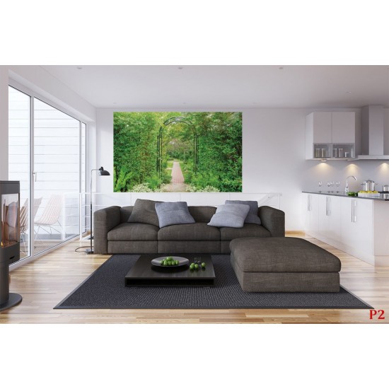 Wall mural green garden arch 3