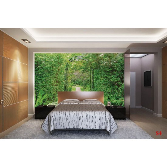 Wall mural green garden arch 3