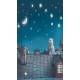 Wall mural cat on the roof Wall mural cat on the roof