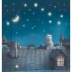 Wall mural cat on the roof Wall mural cat on the roof
