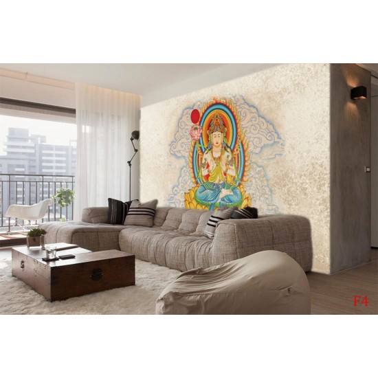 Wall murals Buddha statue