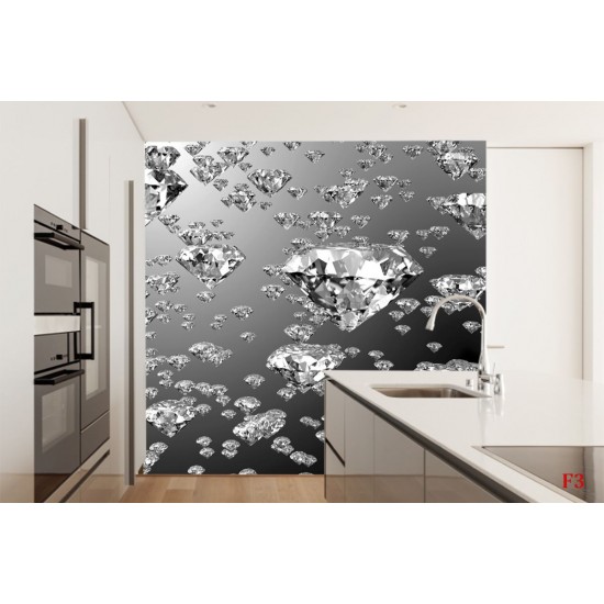 Wallpapers mural rain falling diamonds Wallpapers mural rain falling diamonds