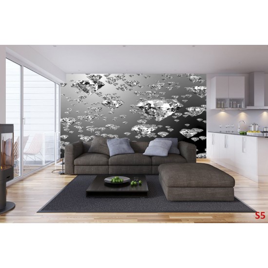 Wallpapers mural rain falling diamonds Wallpapers mural rain falling diamonds
