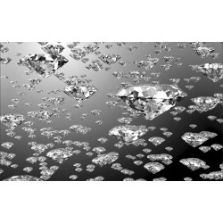 Wallpapers mural rain falling diamonds