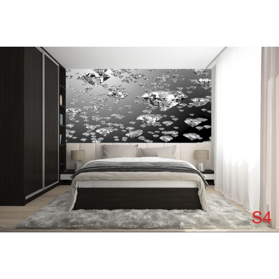 Wallpapers mural rain falling diamonds Wallpapers mural rain falling diamonds