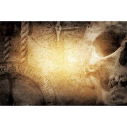 Wallpapers skull with compass 