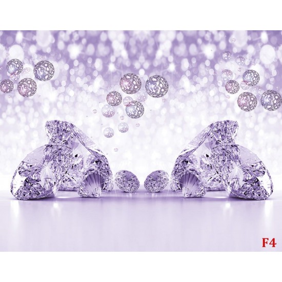 Wallpapers mural composition with diamonds in 3 colors Wallpapers mural composition with diamonds in 3 colors