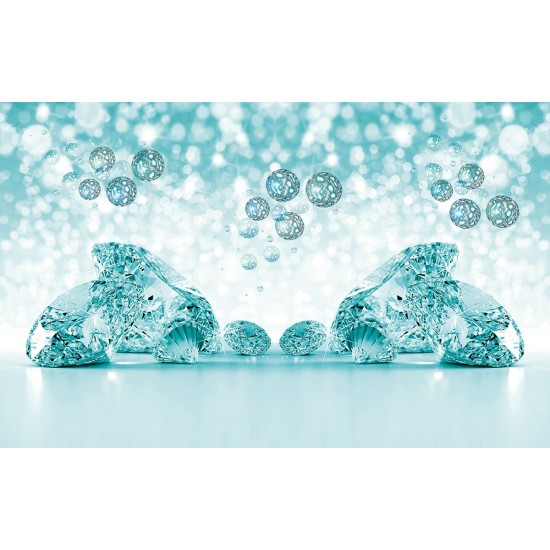 Wallpapers mural composition with diamonds in 3 colors Wallpapers mural composition with diamonds in 3 colors