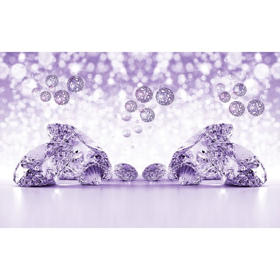 Wallpapers mural composition with diamonds in 3 colors Wallpapers mural composition with diamonds in 3 colors