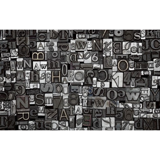 Wall murals concrete letters art wall gray black Wall murals concrete letters art wall gray black