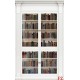 Wallpapers mural Wall white library of books Wallpapers mural Wall white library of books