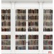 Wallpapers mural Wall white library of books Wallpapers mural Wall white library of books