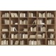 Wall murals wall modern library books in 2 colors wood