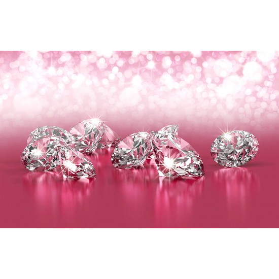 Wall murals lights and diamonds pink and turquoise Wall murals lights and diamonds pink and turquoise