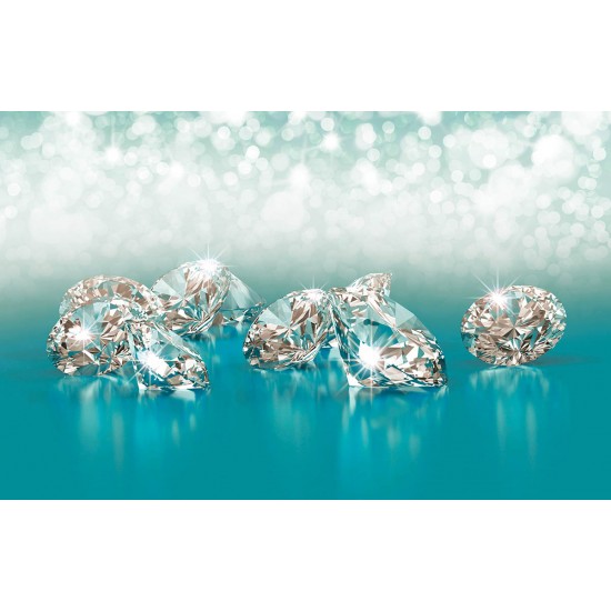 Wall murals lights and diamonds pink and turquoise Wall murals lights and diamonds pink and turquoise
