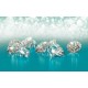 Wall murals lights and diamonds pink and turquoise Wall murals lights and diamonds pink and turquoise