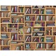 Wall murals wall modern library