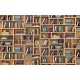 Wall murals wall modern library