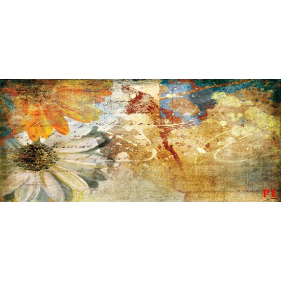 Wallpapers mural panel painted daisy Wallpapers mural panel painted daisy