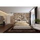 Wallpapers mural leopard texture in beige-brown