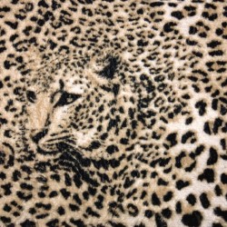 Wallpapers mural leopard texture in beige-brown