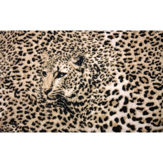 Wallpapers mural leopard texture in beige-brown