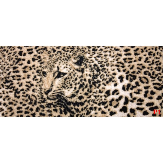 Wallpapers mural leopard texture in beige-brown