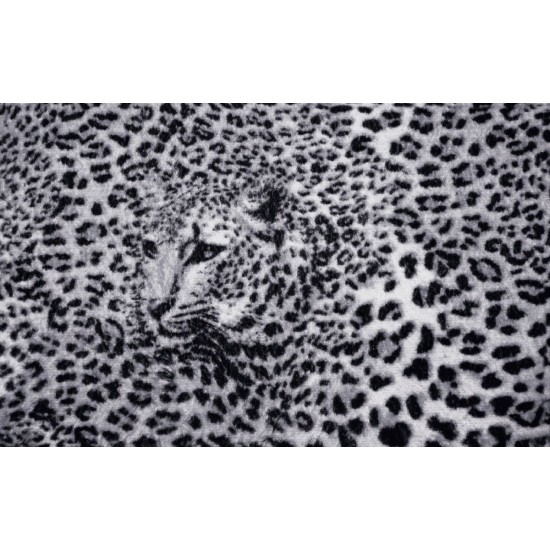 Wallpapers mural leopard texture in purple and black