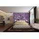 Wallpapers mural leopard texture in purple and black